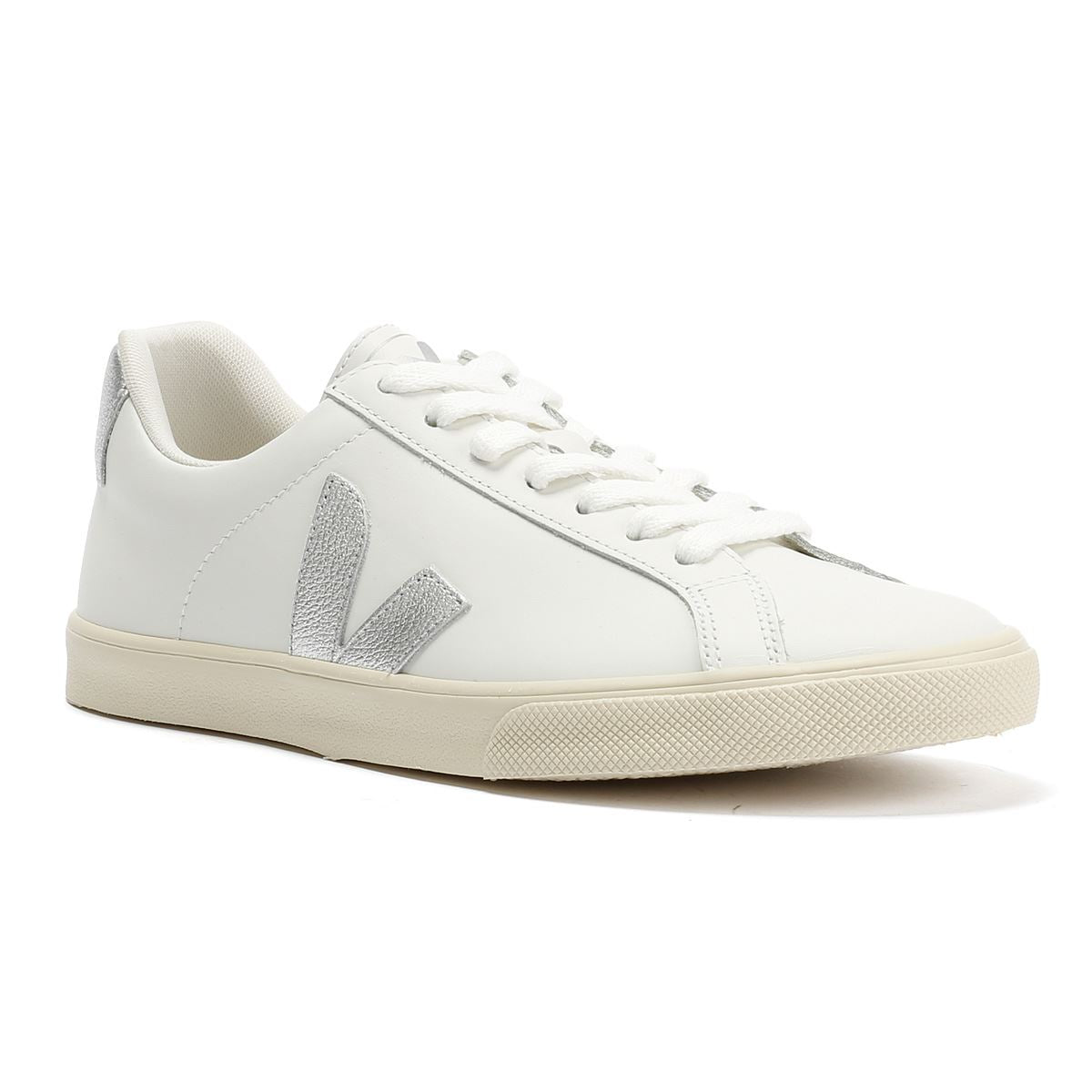 Veja Esplar Baskets Blanches En Cuir Pour Femmes