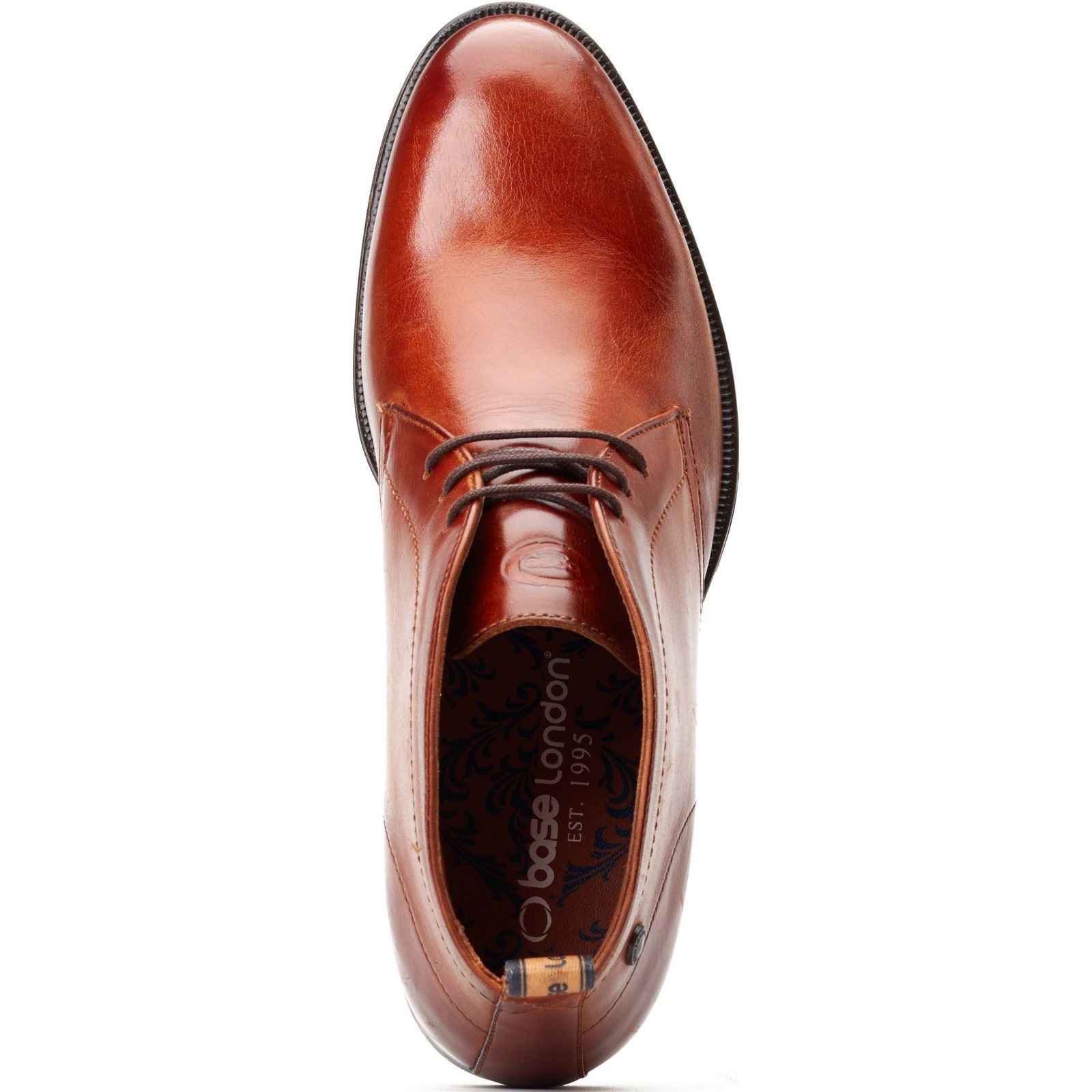 Base London Wallis Bottes Chelsea En Cuir Pour Hommes En Tan Brûlé