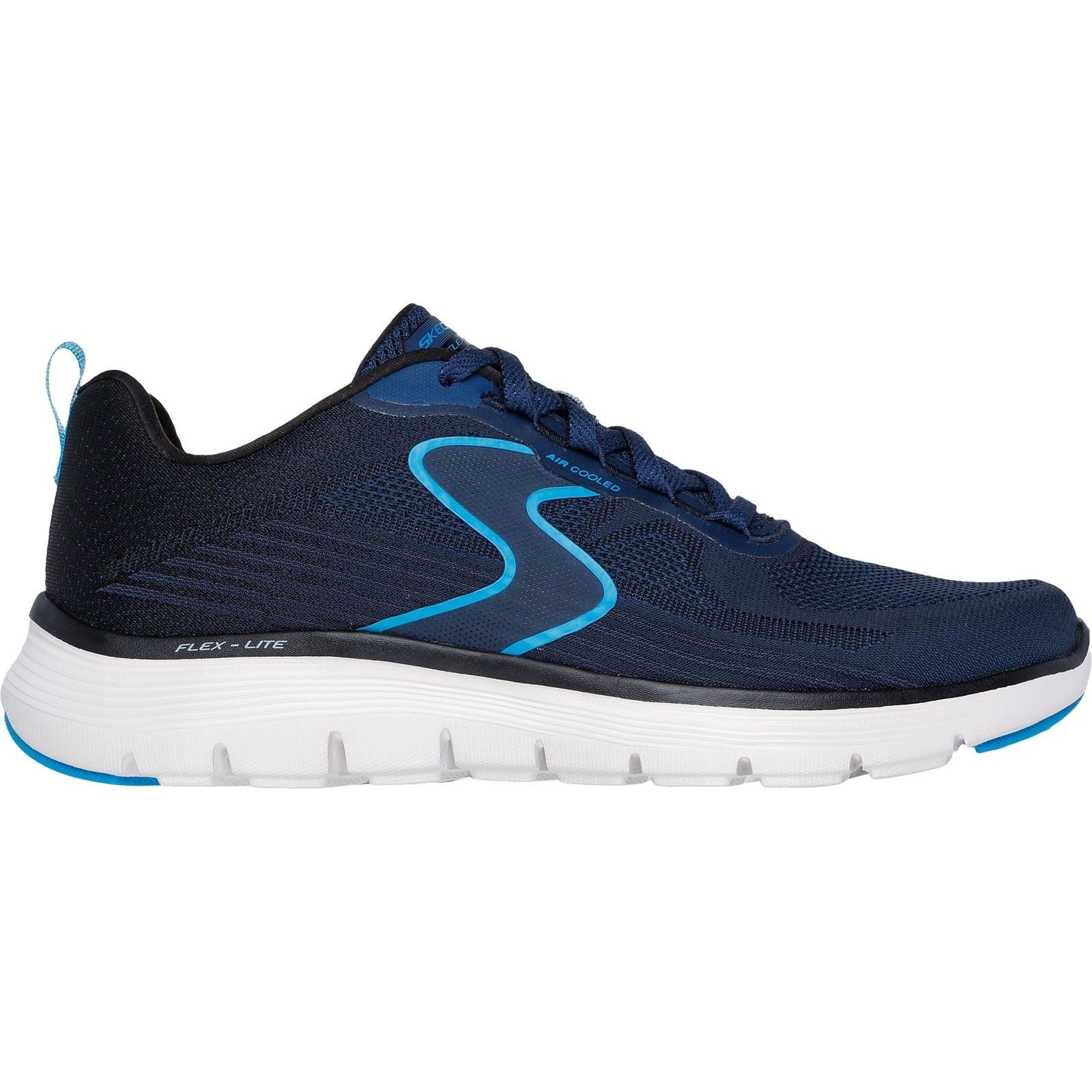 Skechers Flex Advantage 5.0 Spreelo Chaussures De Sport Homme En Synthétique Bleu Marine/Bleu
