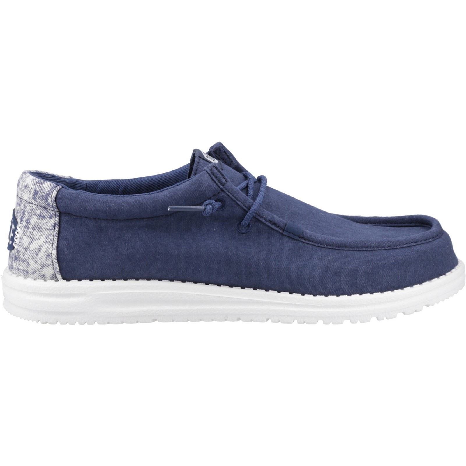 HEYDUDE Wally Surf Wash Chaussures Mocassins En Velours Homme Bleu Marine