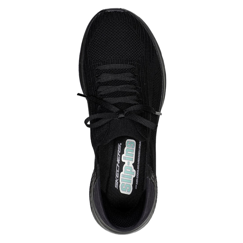 Skechers Ultra Flex 3.0 Brilliant Path Sneakers Noires Pour Femmes En Textile
