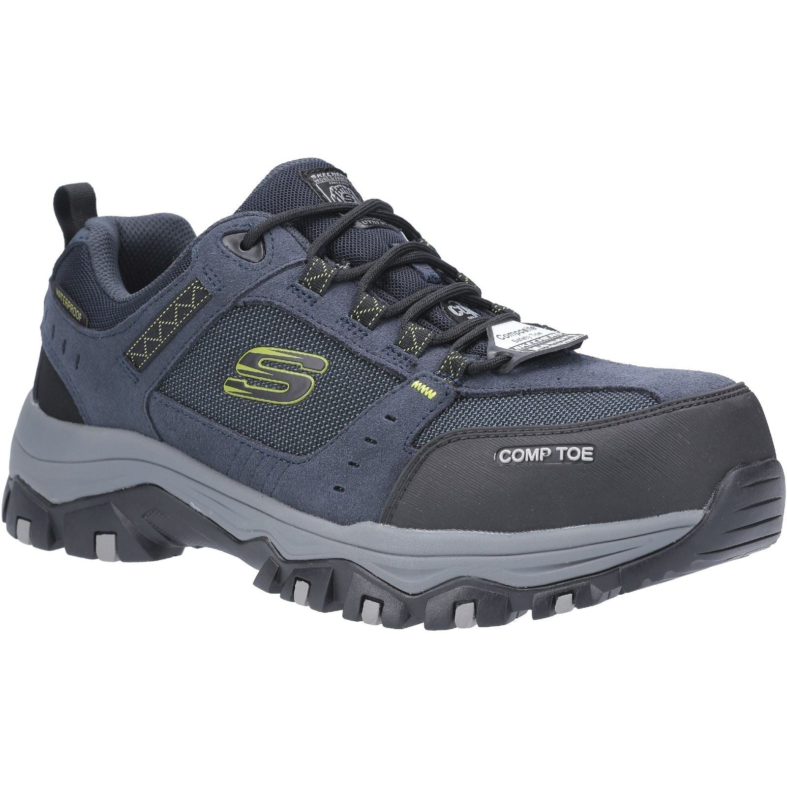 Skechers Workwear Greetah Baskets De Sécurité Hommes Suede Marine/Noir