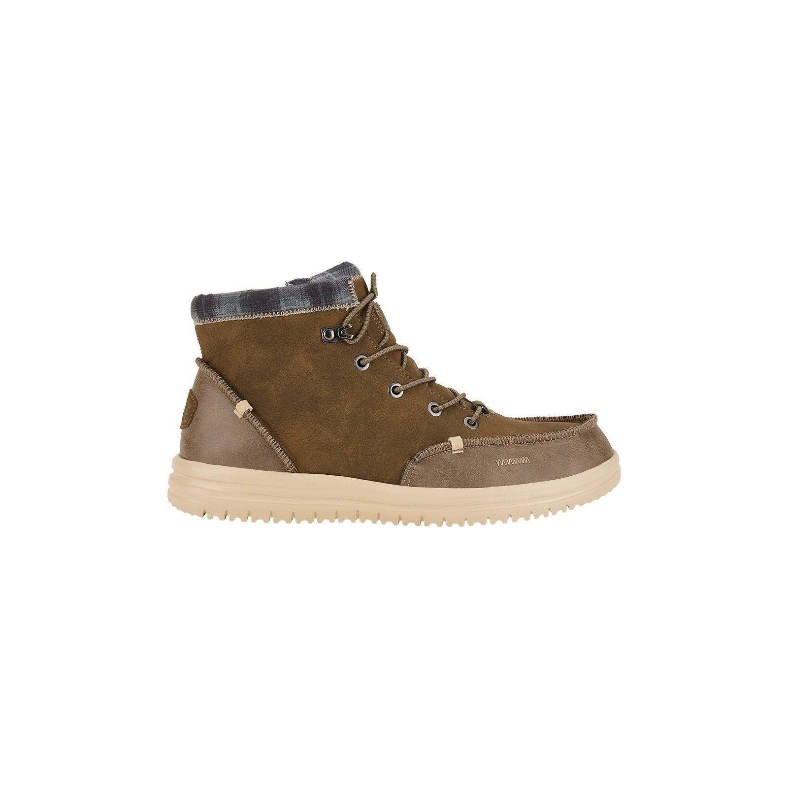 HEYDUDE Bradley Classic Bottes En Cuir Pour Hommes En Noyer