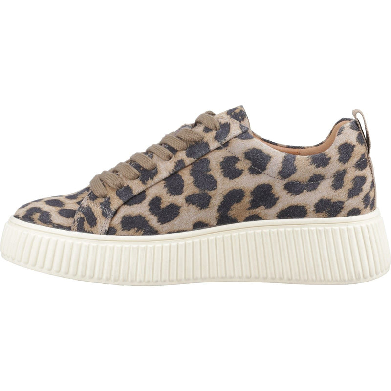 Hush Puppies Harlow Suede Chaussures De Sport Léopard Pour Femme En Suède