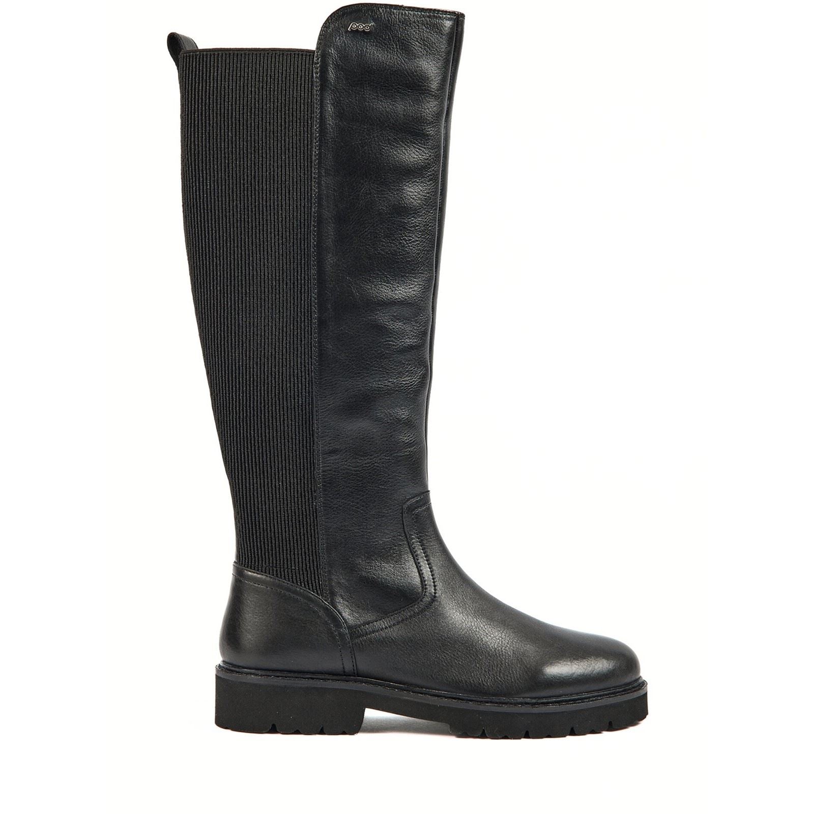 Pod Hannah Bottes Noires Pour Femmes En Cuir/Textile