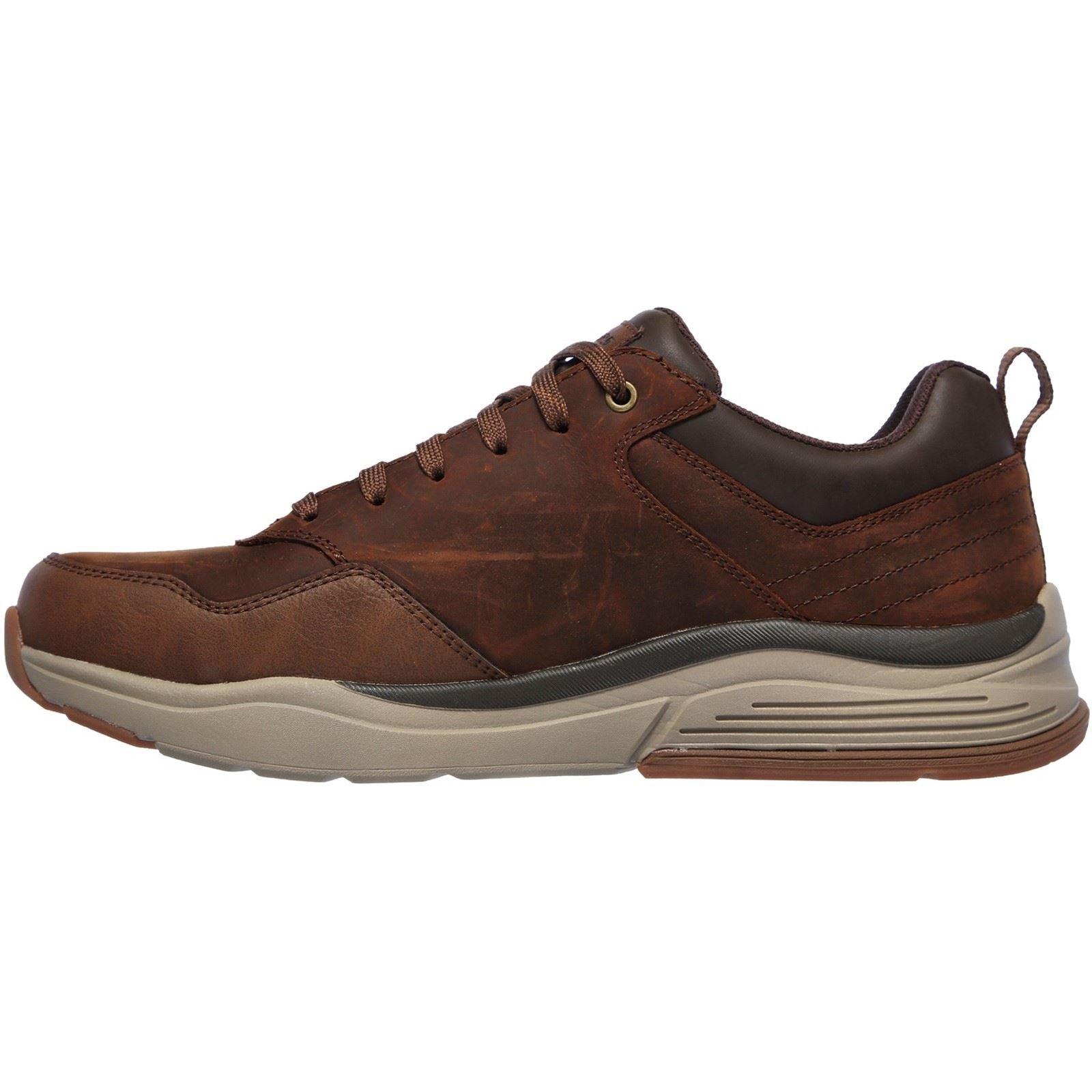 Skechers Benago - Hombre Chaussures De Sport Pour Hommes Marron Foncé