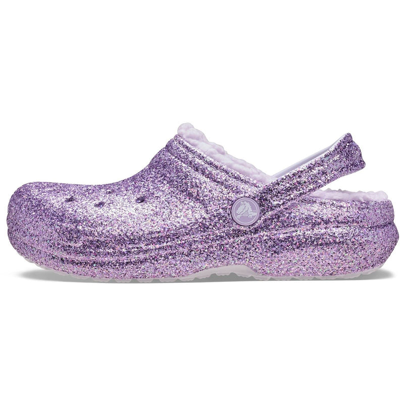 Crocs Classic Lined Sabots Violets En Mousse Thermoplastique Unisexe Pour Enfants