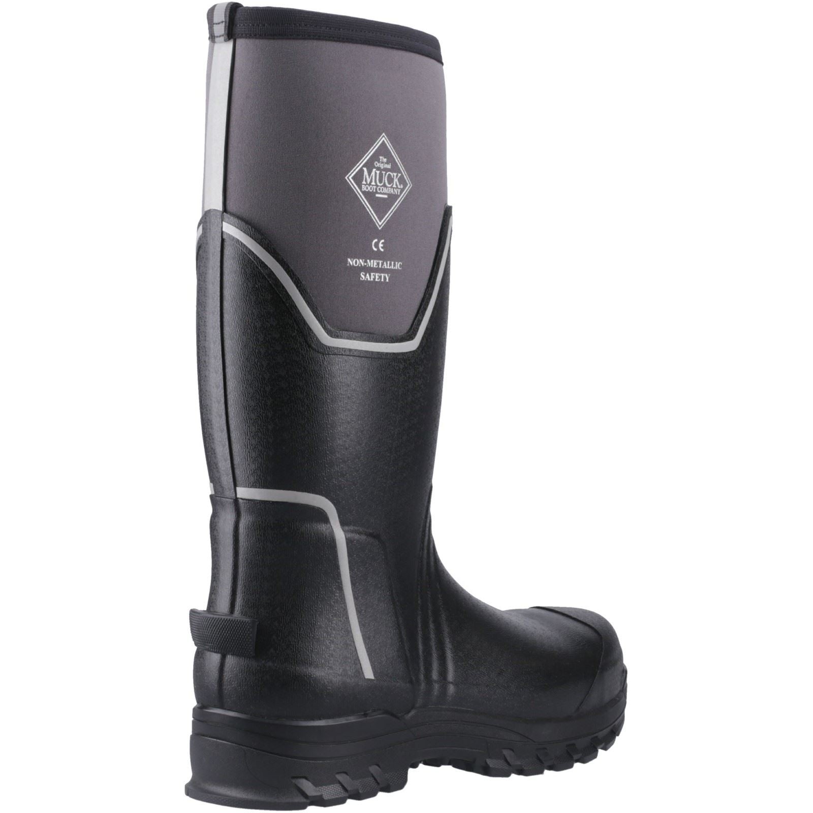 Muck Boots Grit S5 Bottes En Caoutchouc Pour Homme Noir/gris