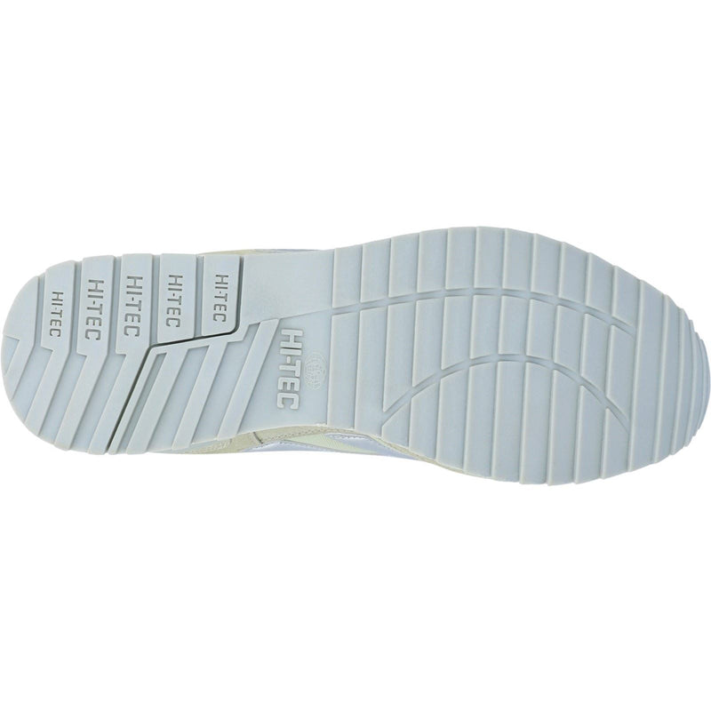 Hi-Tec Silver Shadow OG Baskets Pour Hommes En Suède Pu Argent/gris/vert