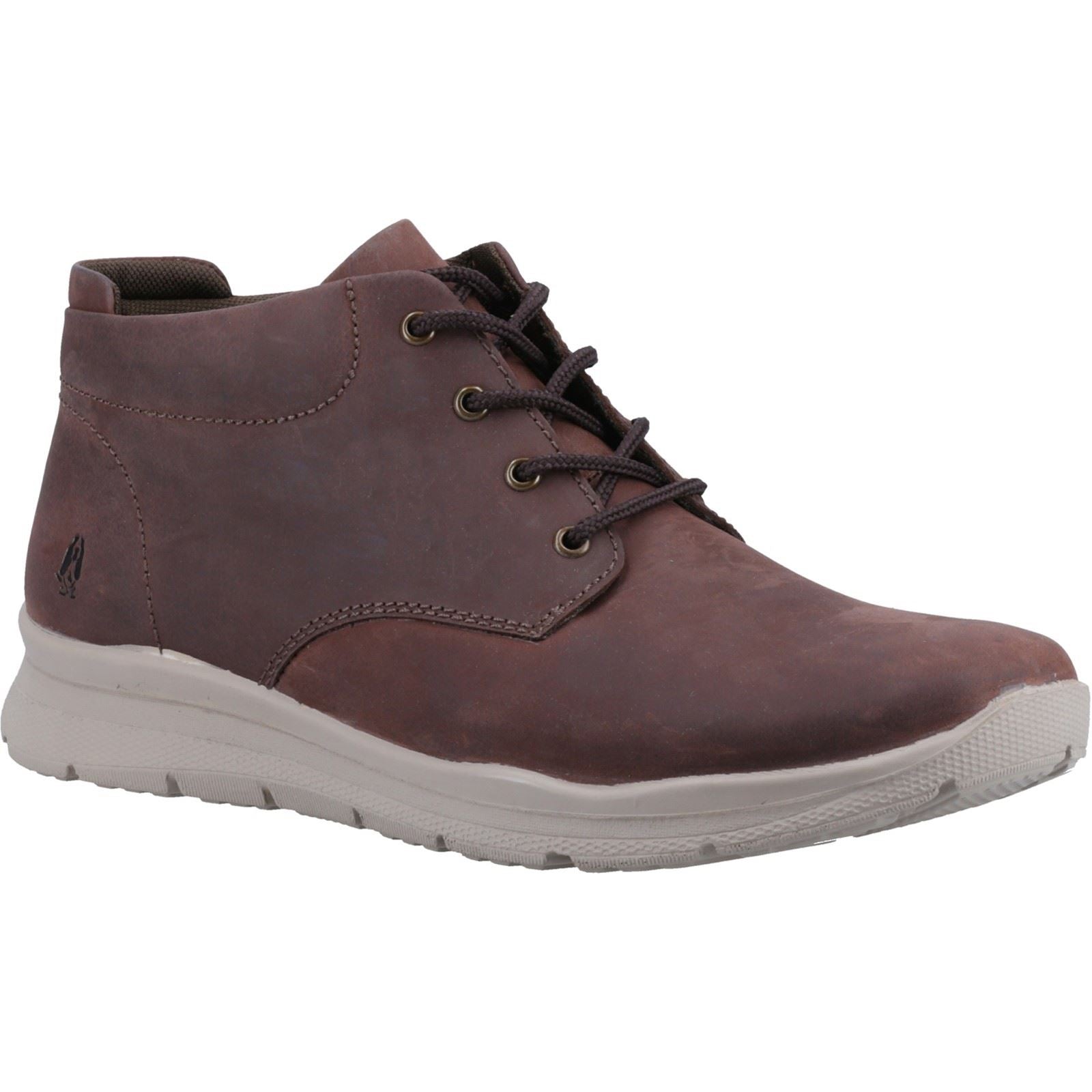 Hush Puppies Finton Bottes En Cuir Marron Pour Hommes