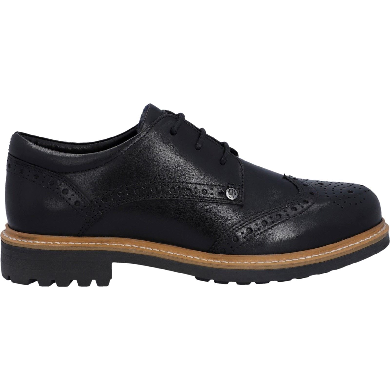 Hunter Cawdor Chaussures Richelieu Pour Hommes En Cuir Noir