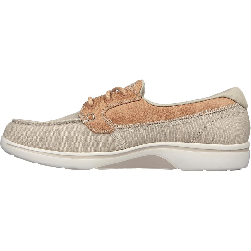Skechers Arch Fit Uplift Cruise'N By Chaussures Bateau En Synthétique Naturel Pour Femme