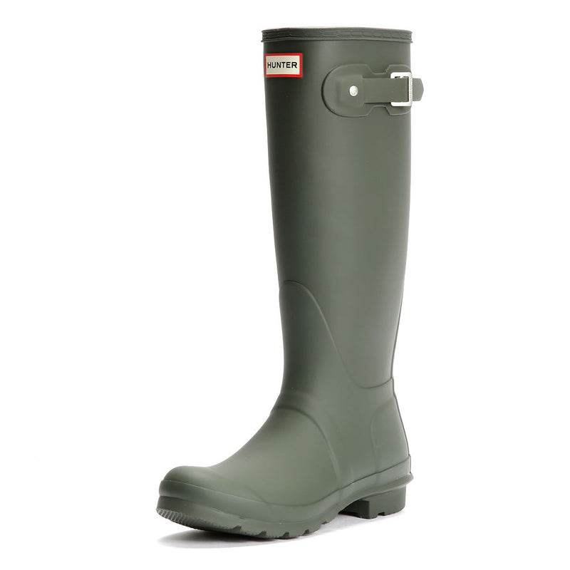 Hunter Original Tall Bottes En Caoutchouc Vertes Pour Femmes