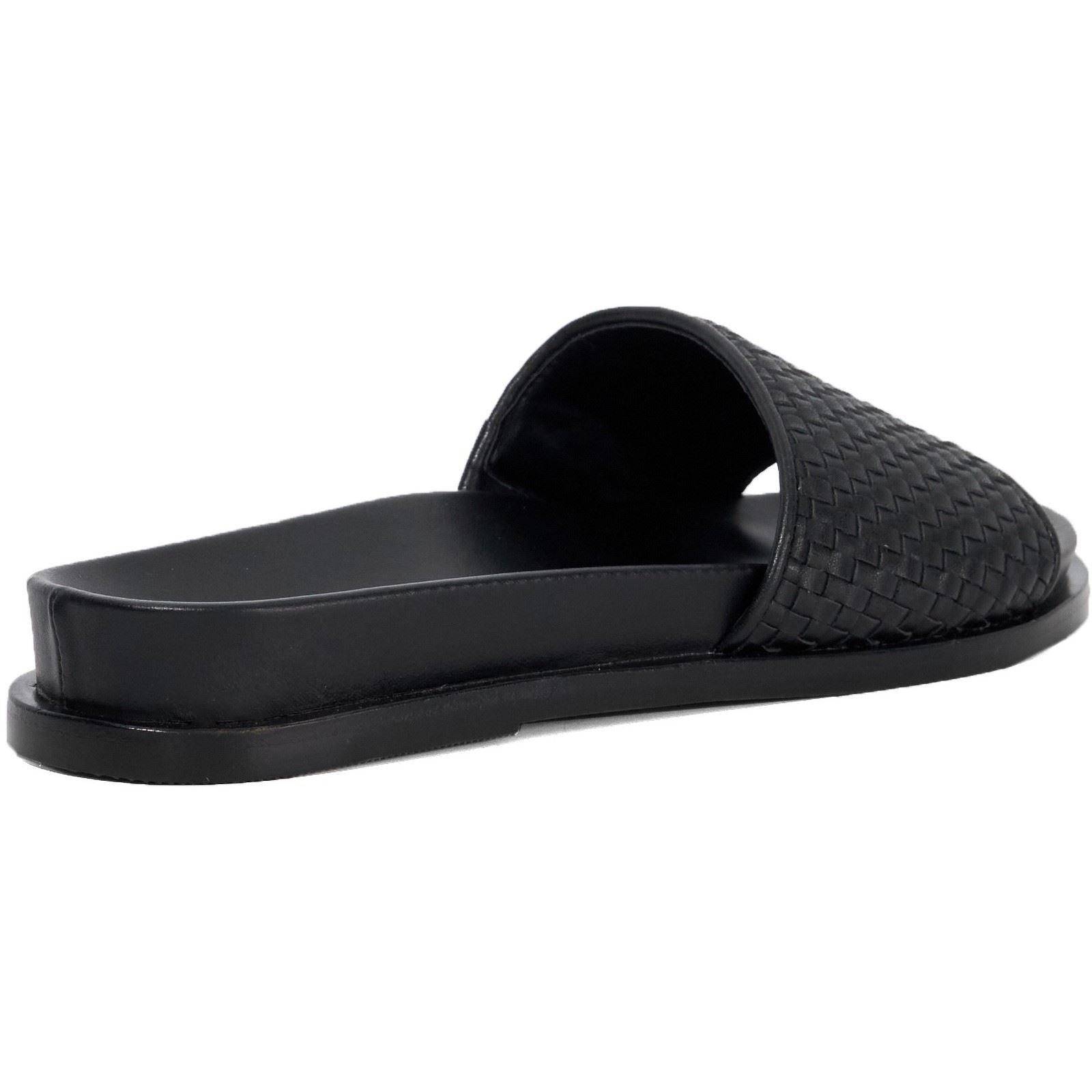 Dune Lilas Sandales Noires Pour Femmes