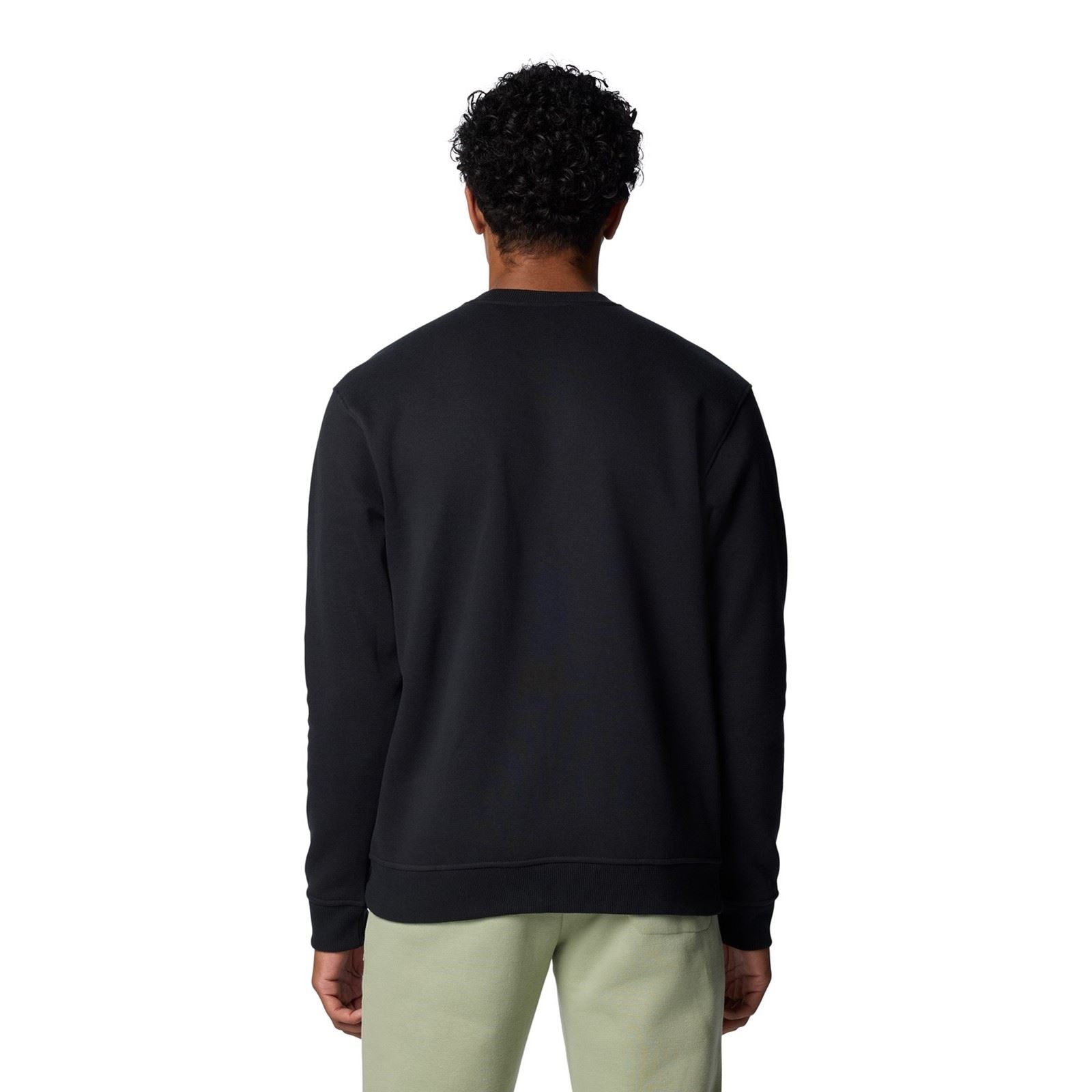 Columbia Meridian Creek Crew Sweat-Shirt Noir En Coton Pour Homme