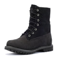 Timberland Warm Lined Waterproof Bottes Noires En Cuir Pour Femmes