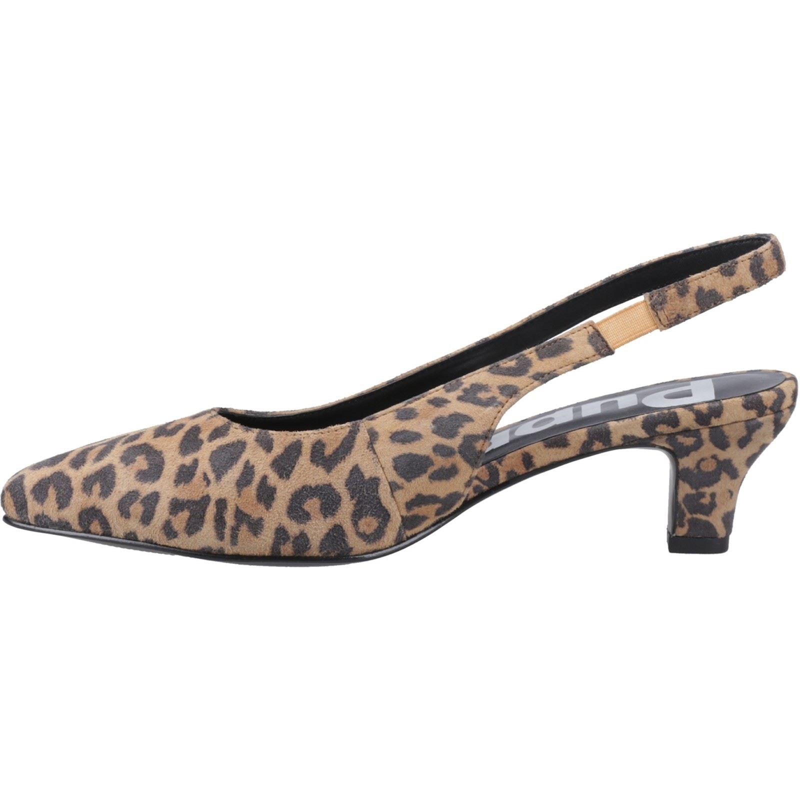 Hush Puppies Nahla Chaussures À Talons Pointus Pour Femmes En Cuir Léopard