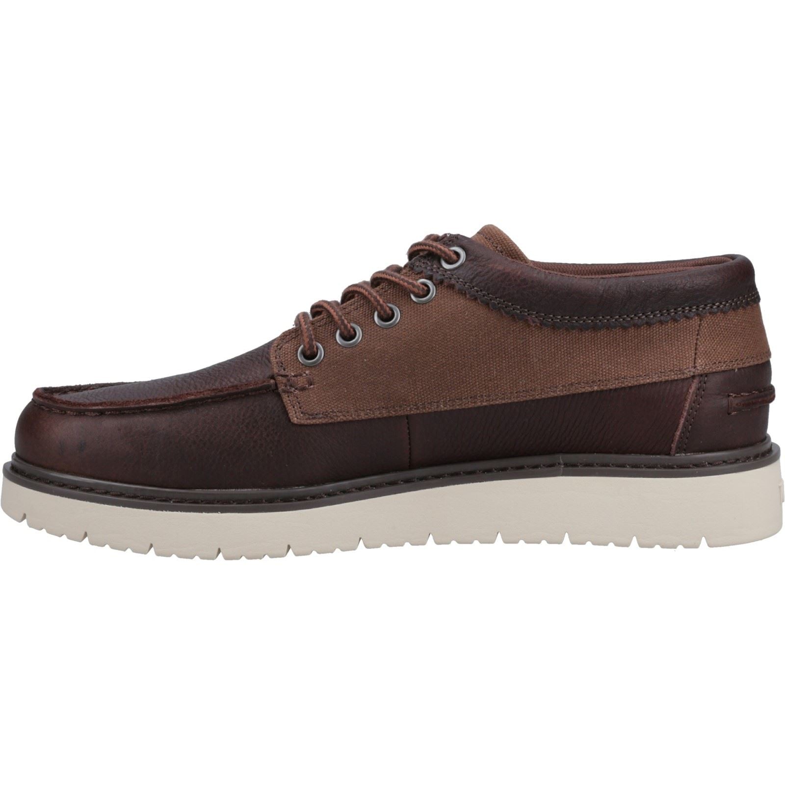 TOMS TRVL Lite Forrest Chaussures En Cuir Pour Hommes Brunes À Lacets
