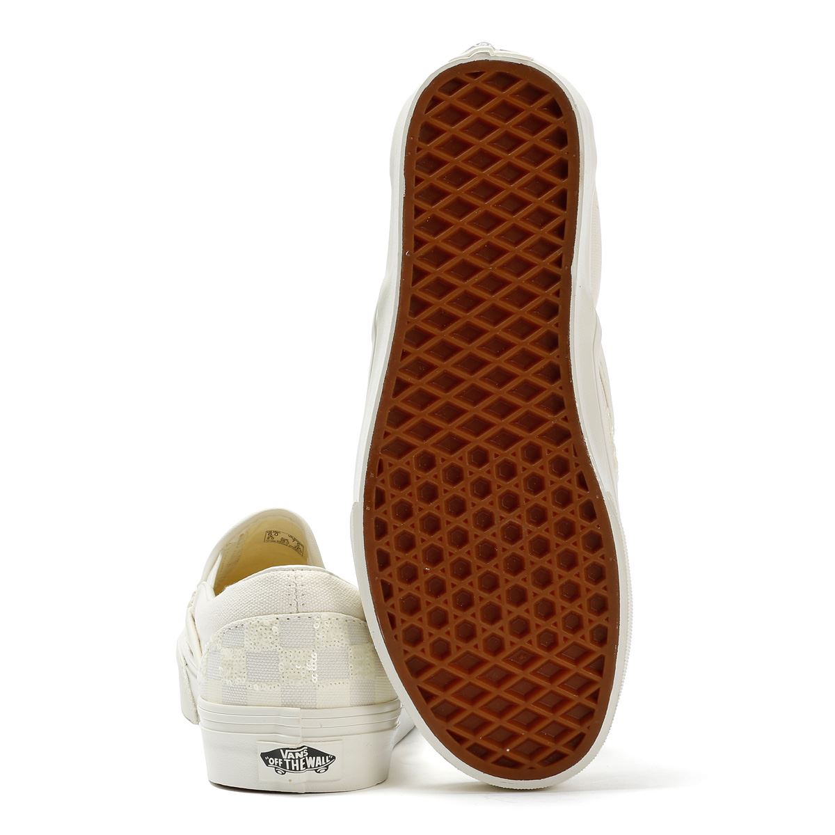 Vans Classic Slip-On Baskets Blanches En Toile