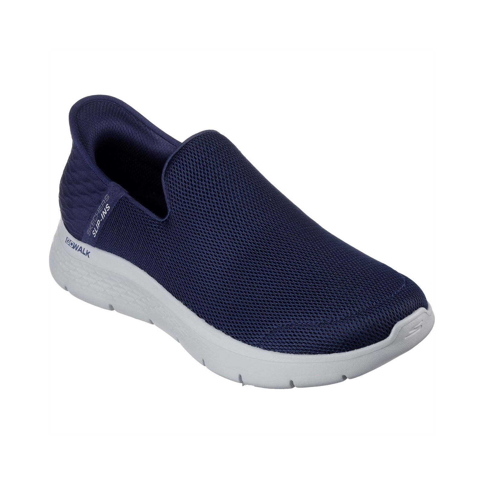 Skechers Go Walk Flex No Hands Baskets En Synthétique Pour Homme, Couleur Marine