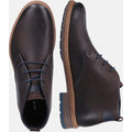 Hush Puppies Jonas Chukka Bottes En Cuir Marron Pour Hommes