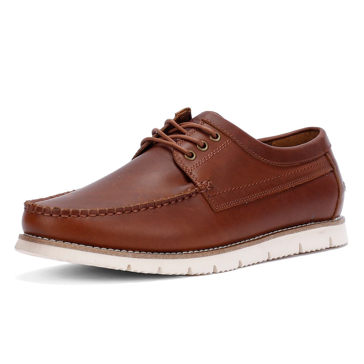 Ben Sherman Soho Chaussures À Lacets Marron Pour Hommes Suede