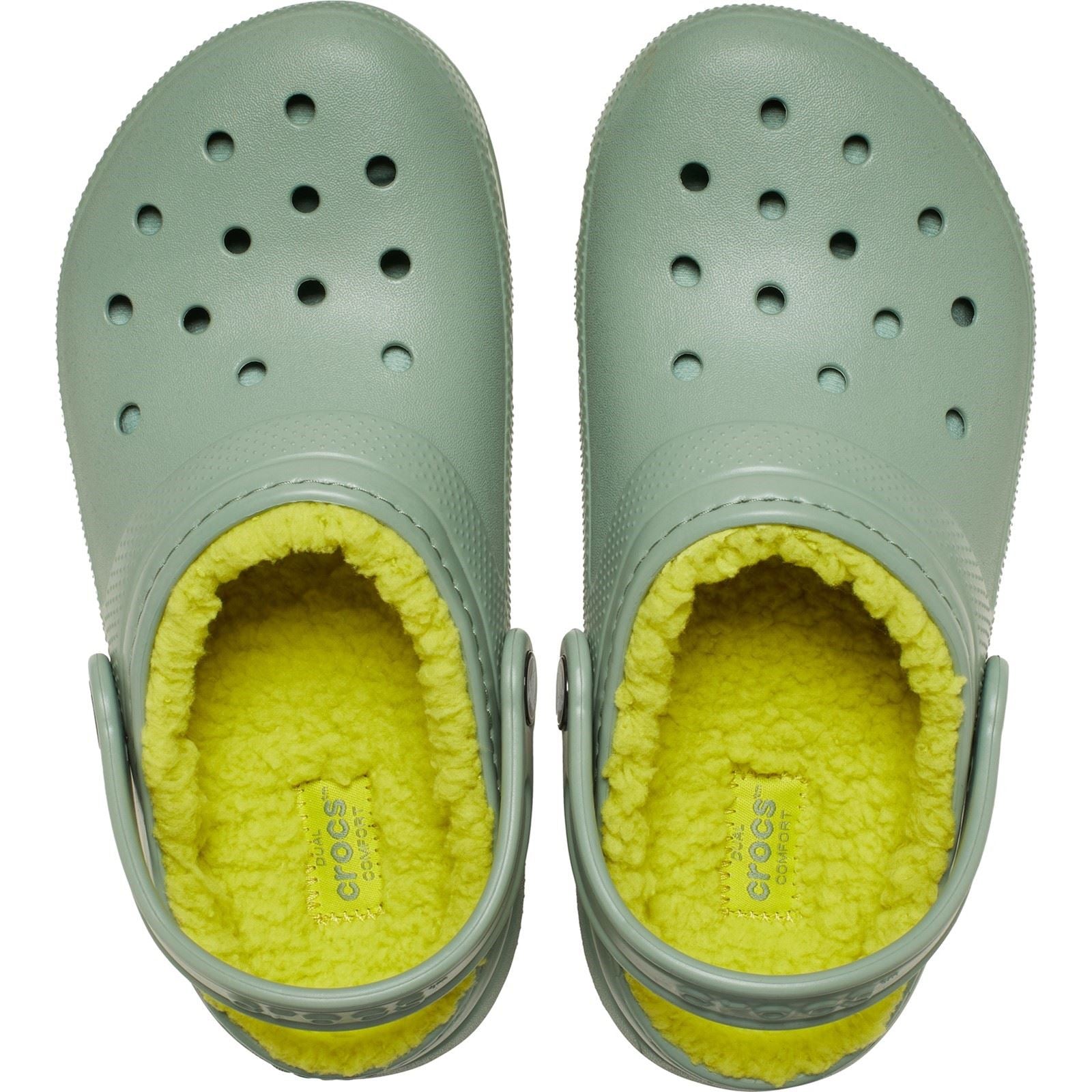 Crocs Classic Lined Sabots En Mousse Unisexes Pour Enfants En Thermoplastique