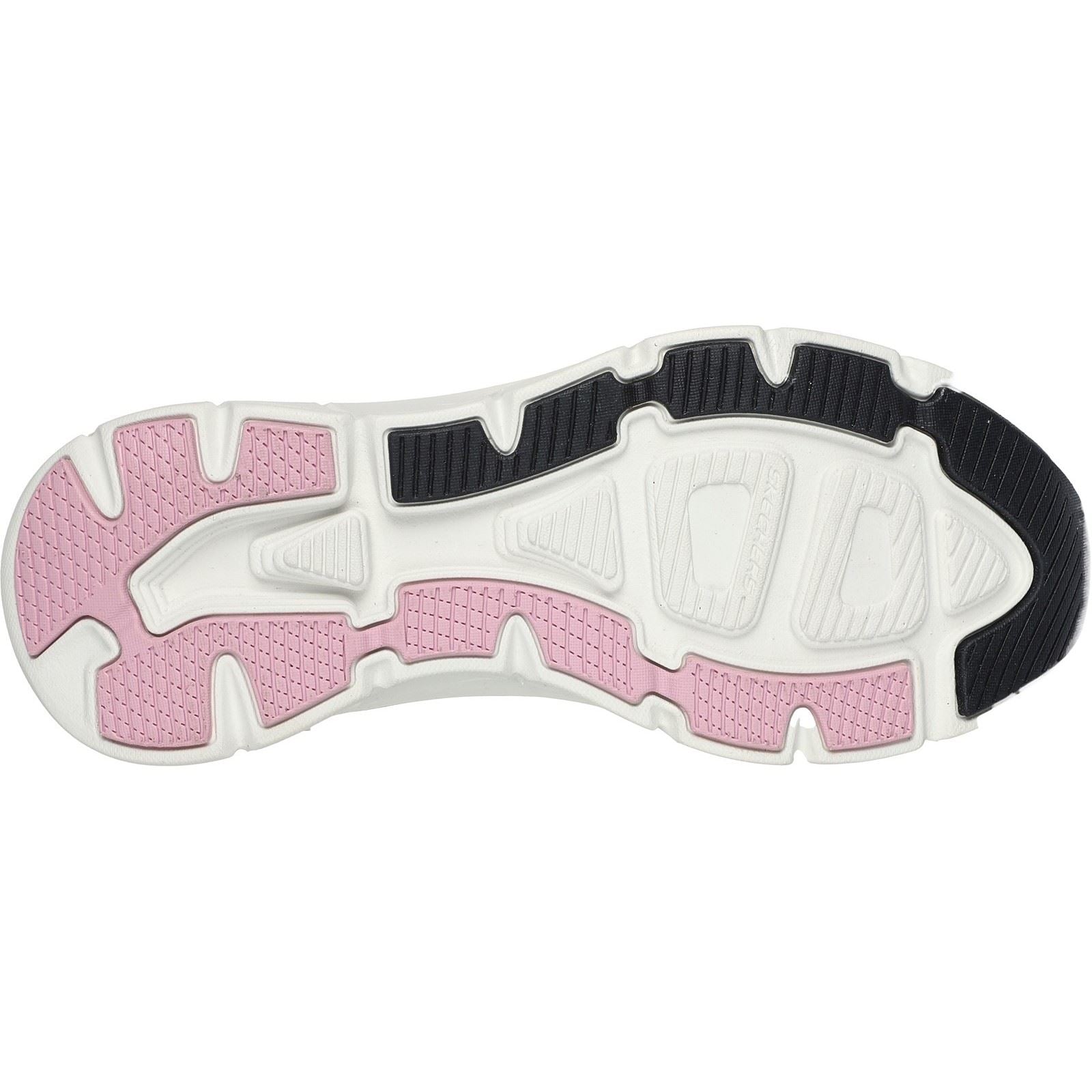 Skechers D'Lux Walker 2.0 Baskets En Synthétique Pour Femme Noir/Rose