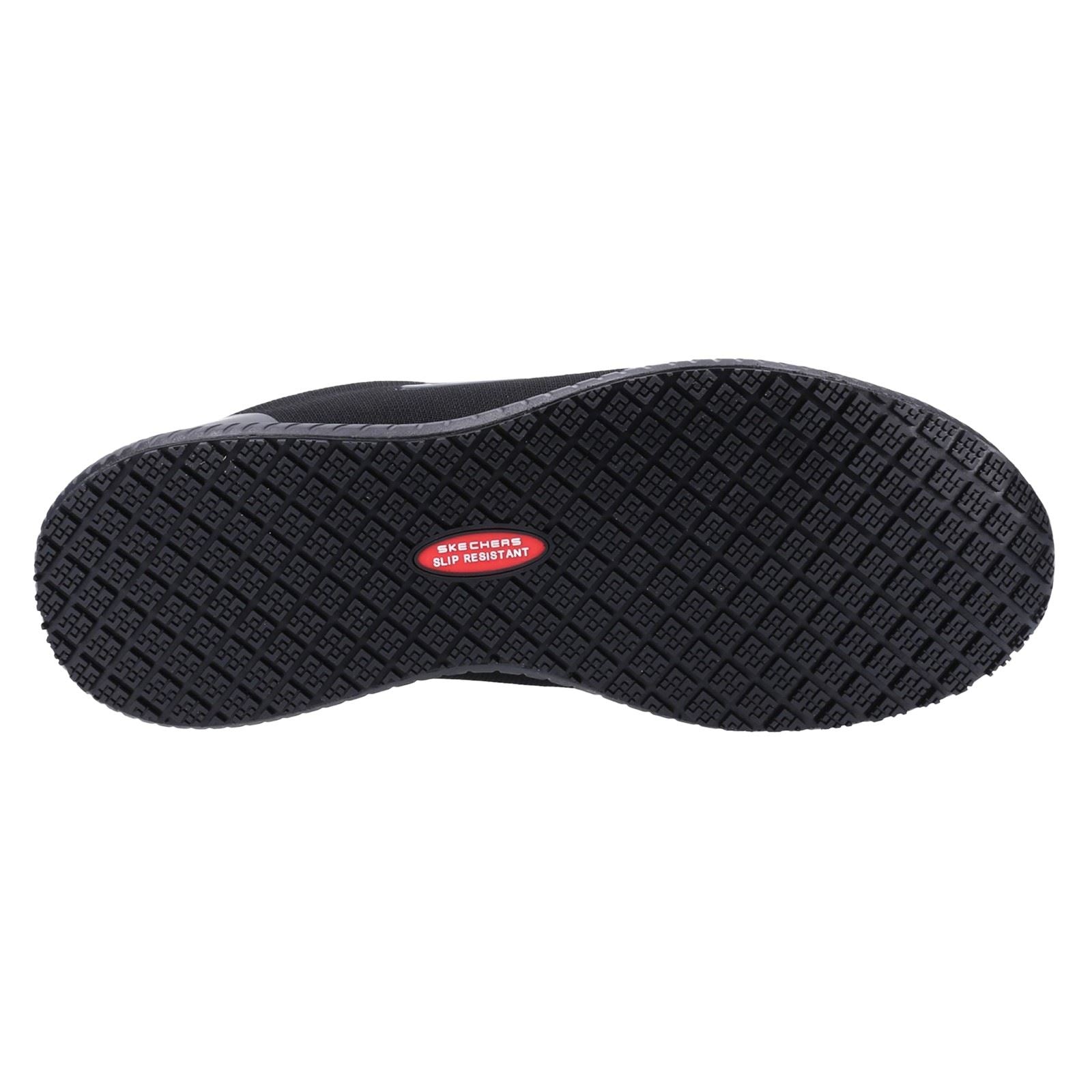 Skechers Workwear Squad SR Myton Baskets De Sécurité Noires Pour Hommes En Textile