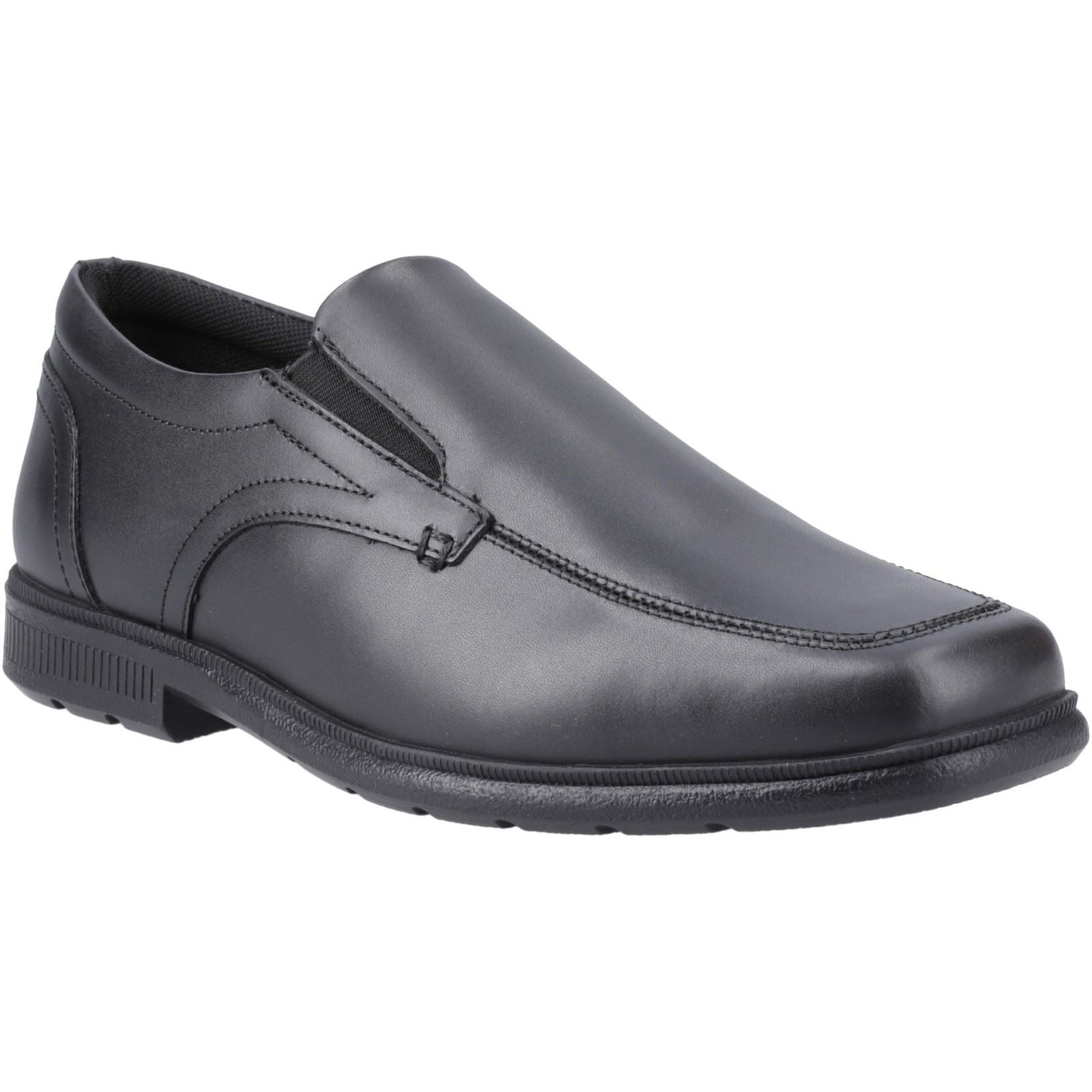 Pod Carpenter Chaussures Noires Pour Garçons En Cuir