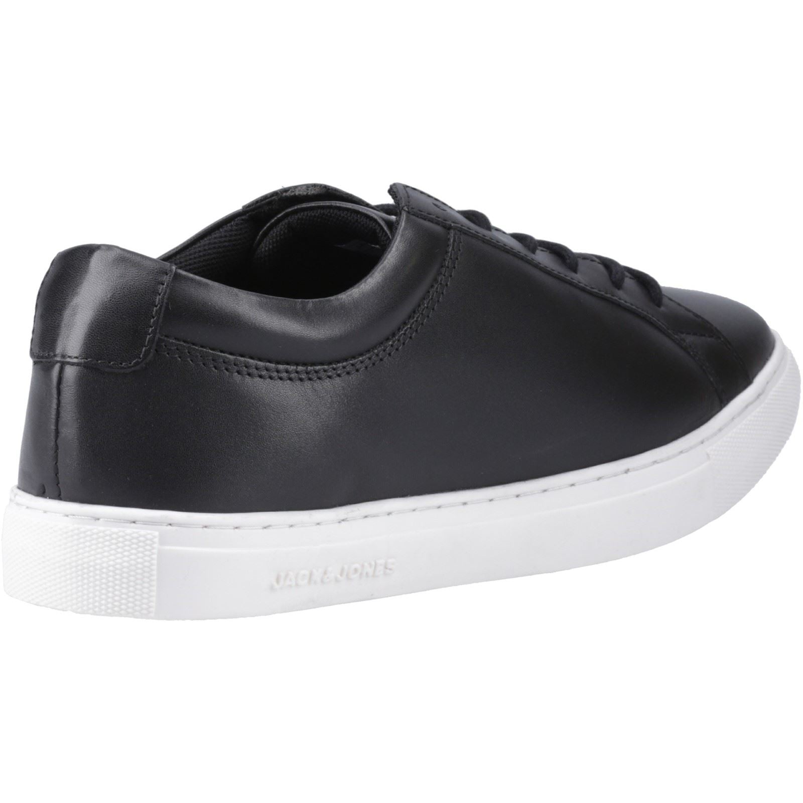 Jack & Jones Galaxy Baskets Anthracite En Cuir Pour Hommes