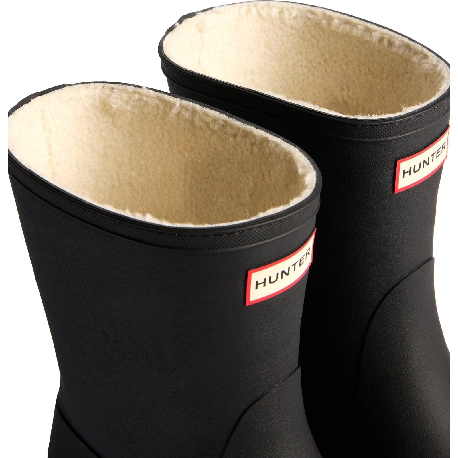 Hunter Downpour Short Insulated Bottes En Caoutchouc Noires Pour Femmes