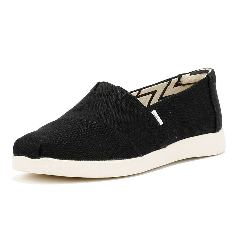 TOMS Alpargata Plus Heritage Espadrilles En Toile Pour Femmes Noires