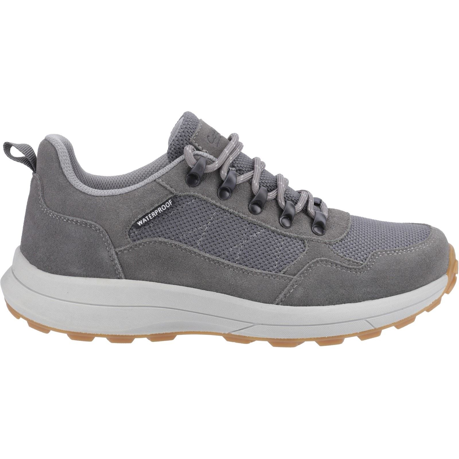 Cotswold Elmfield Baskets Grises Pour Hommes En Maille Suédoise