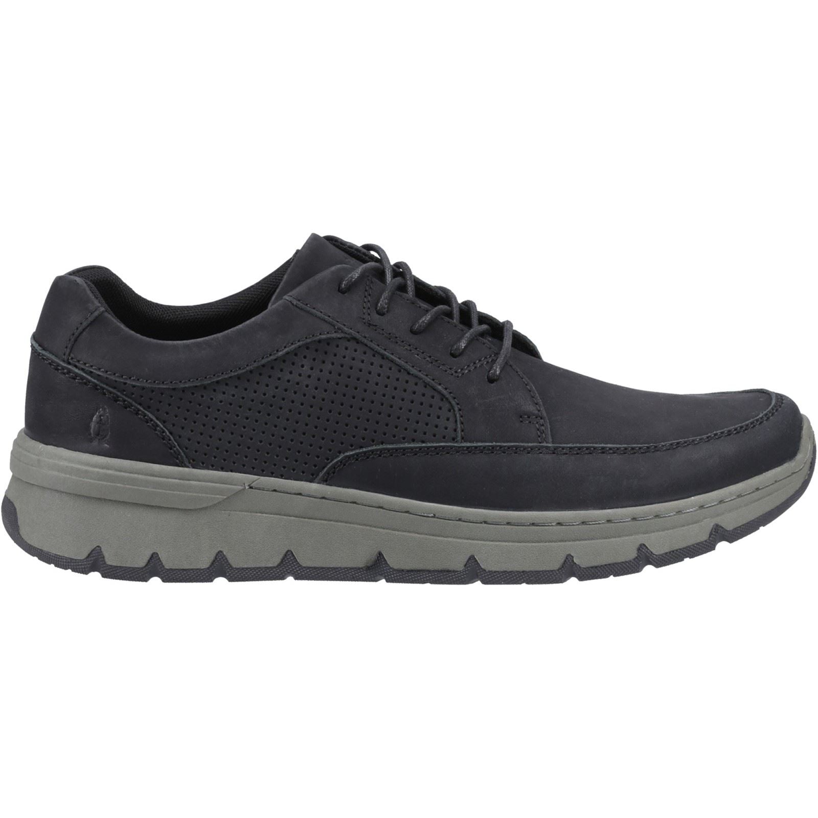 Hush Puppies Nelson Chaussures En Cuir Noir À Lacets Pour Hommes
