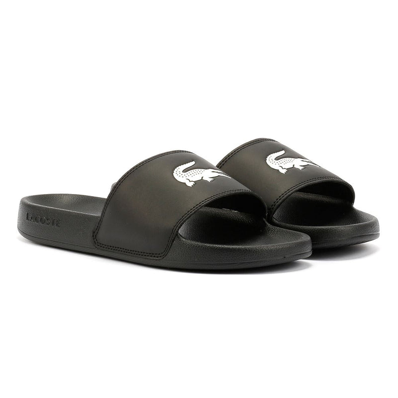 Lacoste Serve Slide 0.0 Sandales Noires Pour Femmes