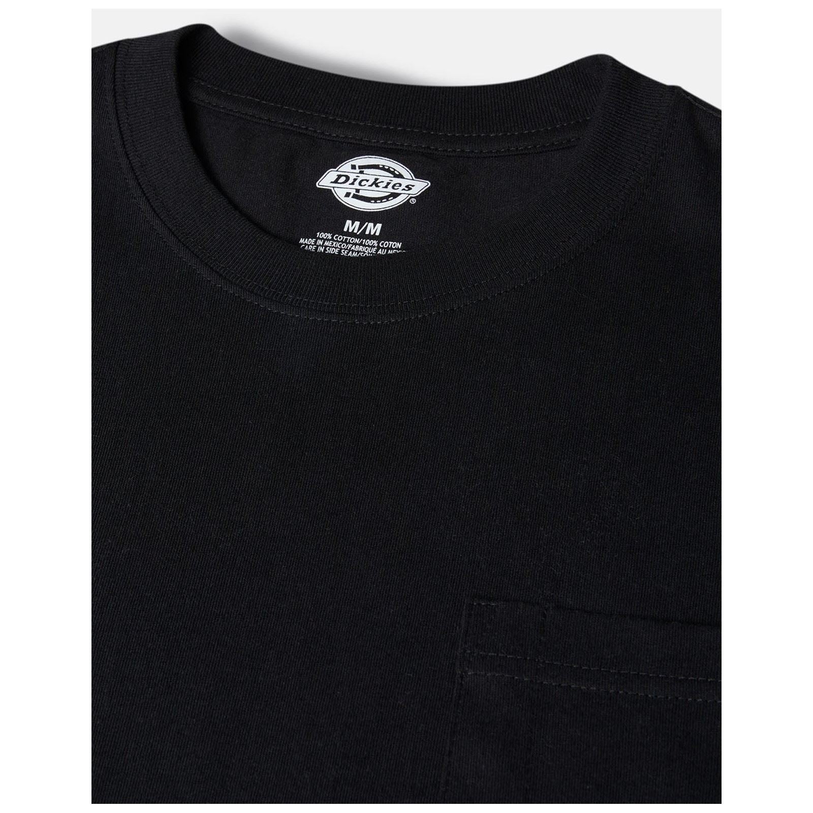 Dickies Pocket Long Sleeve T-Shirt Noir En Coton Pour Homme