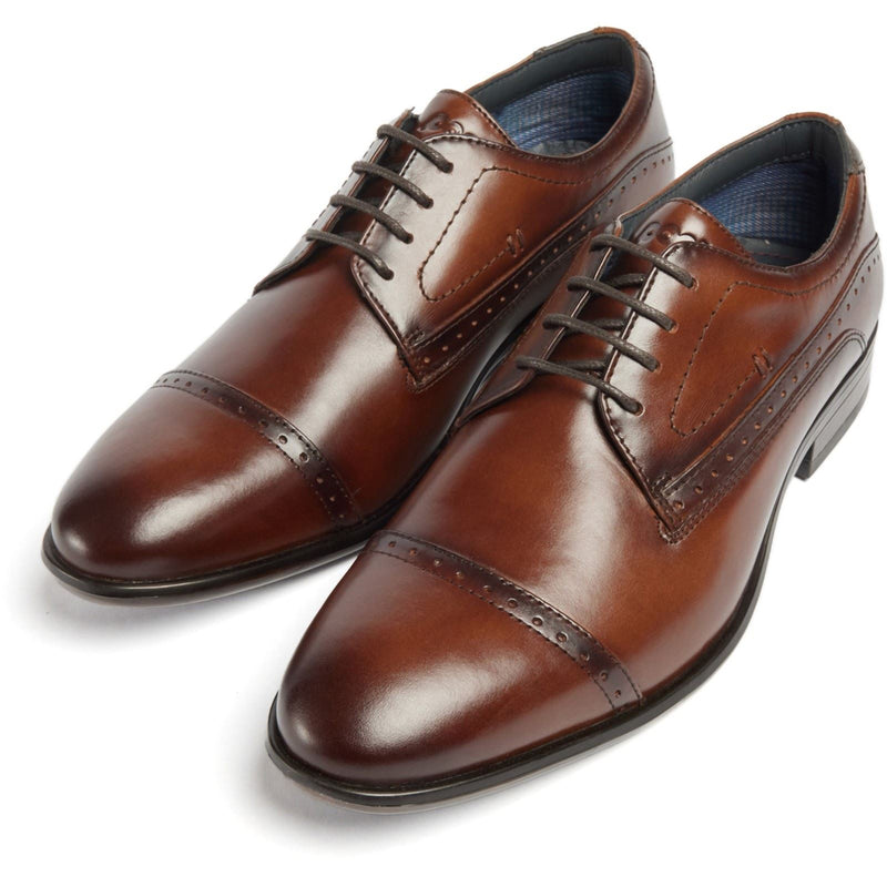 Pod Ralph Chaussures Oxford En Cuir Cognac Pour Hommes