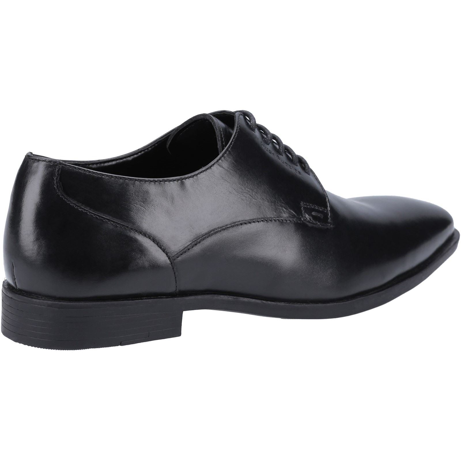 Hush Puppies Ezra Chaussures En Cuir Noir À Lacets Pour Hommes
