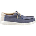 HEYDUDE Wally Coastline Chaussures Bateau En Tissu Pour Homme, Bleu Marine