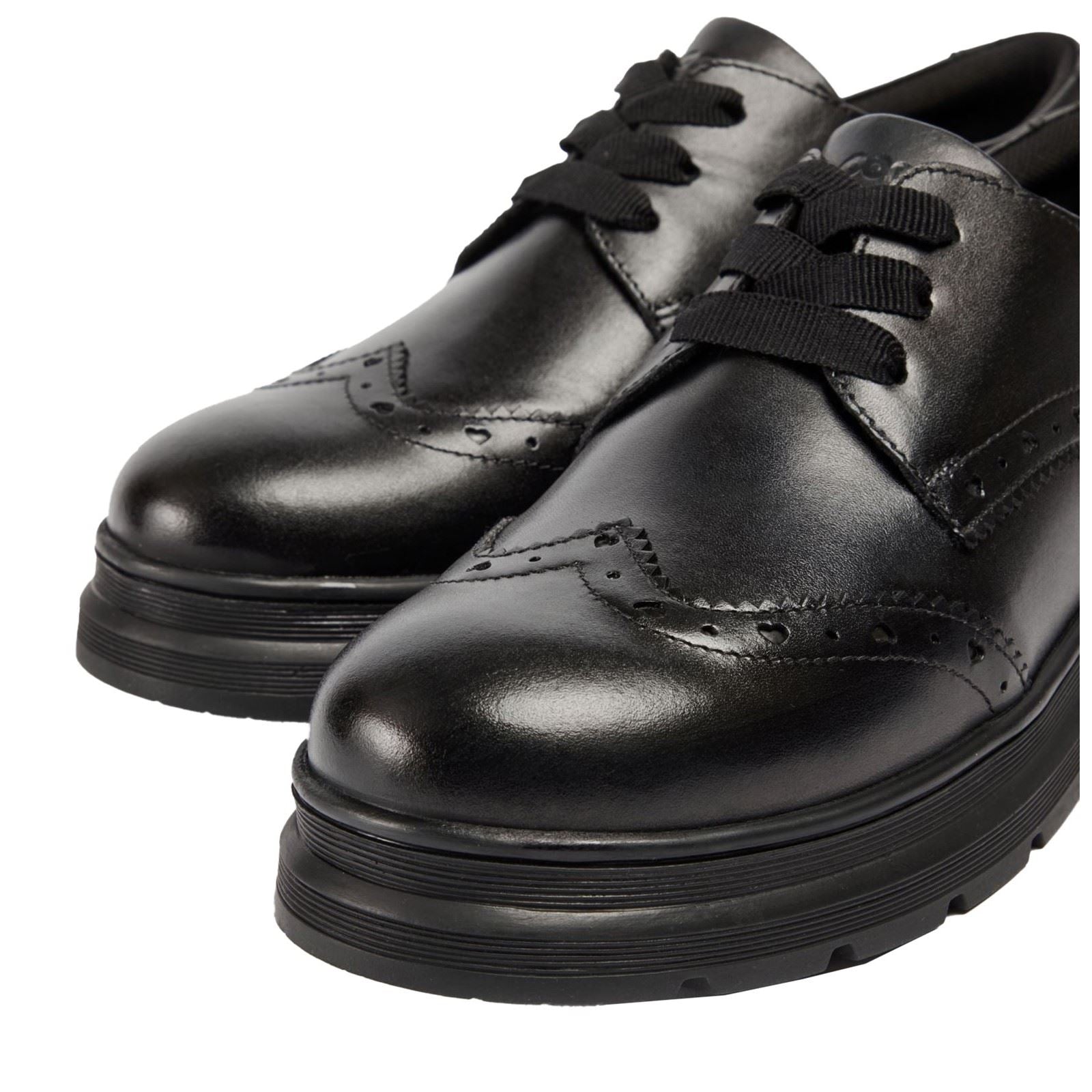 Pod Fiona Chaussures Noires Pour Filles En Cuir