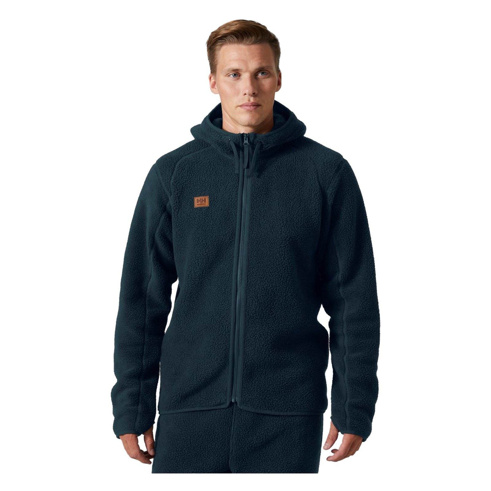 Helly Hansen Workwear Heritage Pile Hoodie Veste En Polaire Bleue Pour Homme