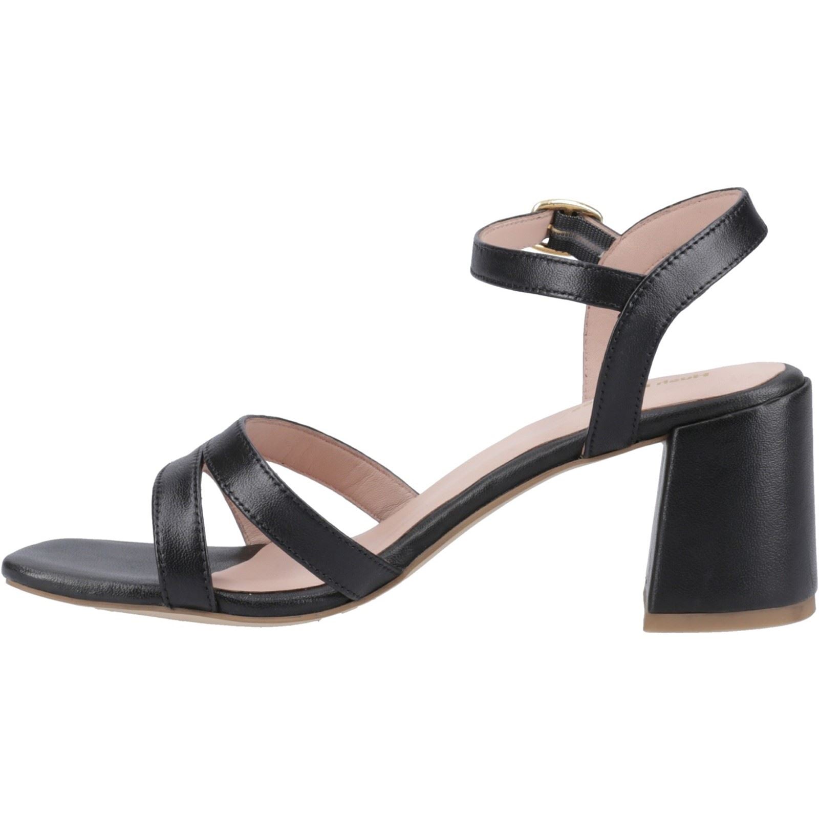 Hush Puppies Nalani Sandales Noires Pour Femmes En Cuir