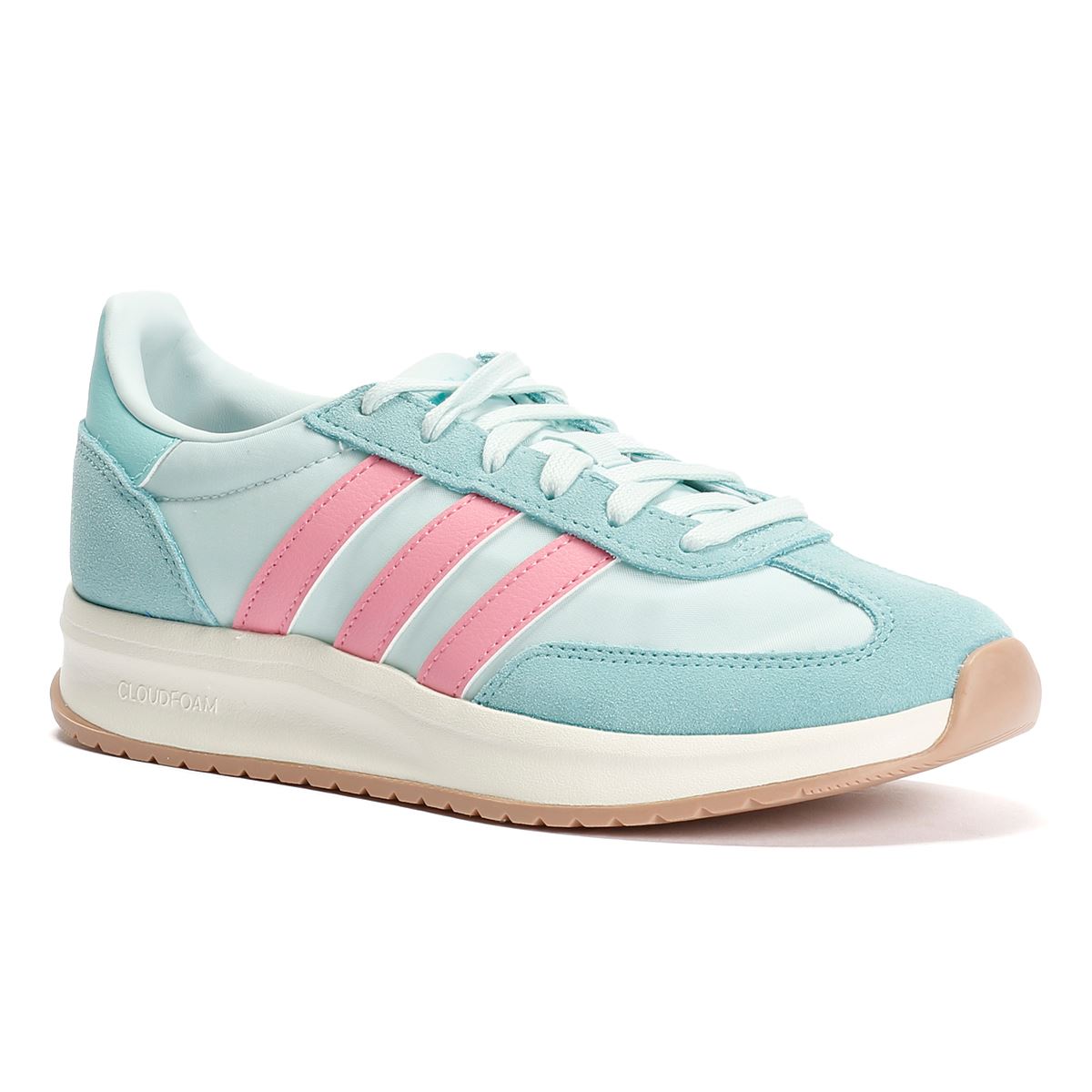 Adidas Run 70s 2.0 Baskets Bleues En Cuir Pour Femmes