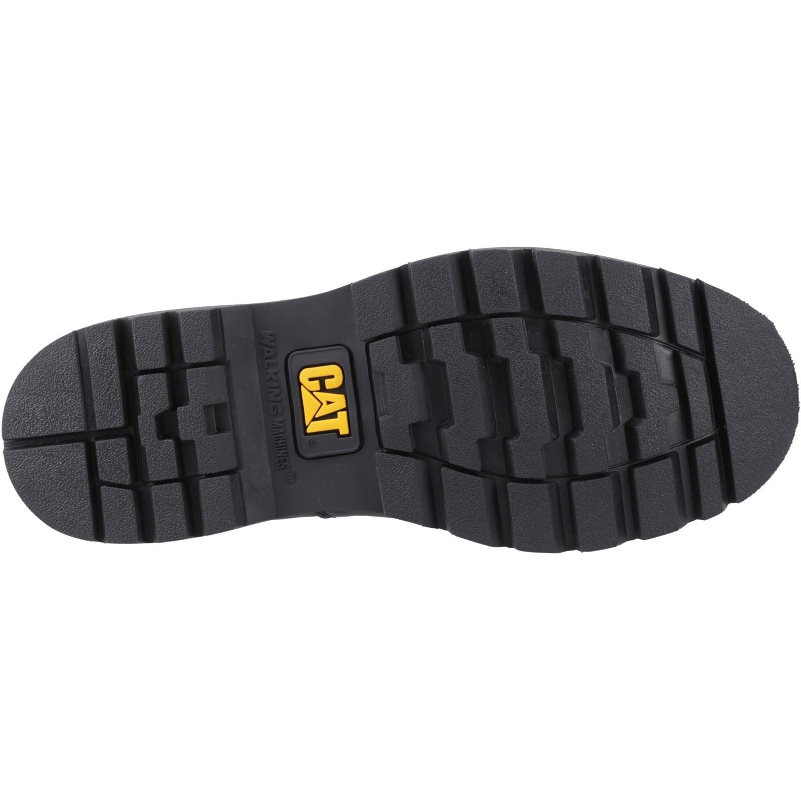 Caterpillar Colorado Moc Toe Low Chaussures Noires En Cuir Pour Homme À Lacets