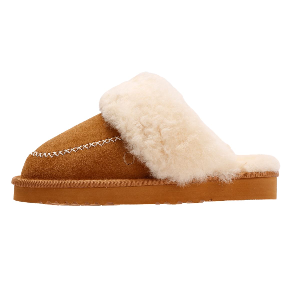 Osprey London The Celeste Chaussons En Suède Pour Femmes Marron clair