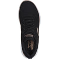Skechers Flex Appeal 5.0 Uptake Sneakers Pour Femmes En Textile Noir/Or Rose