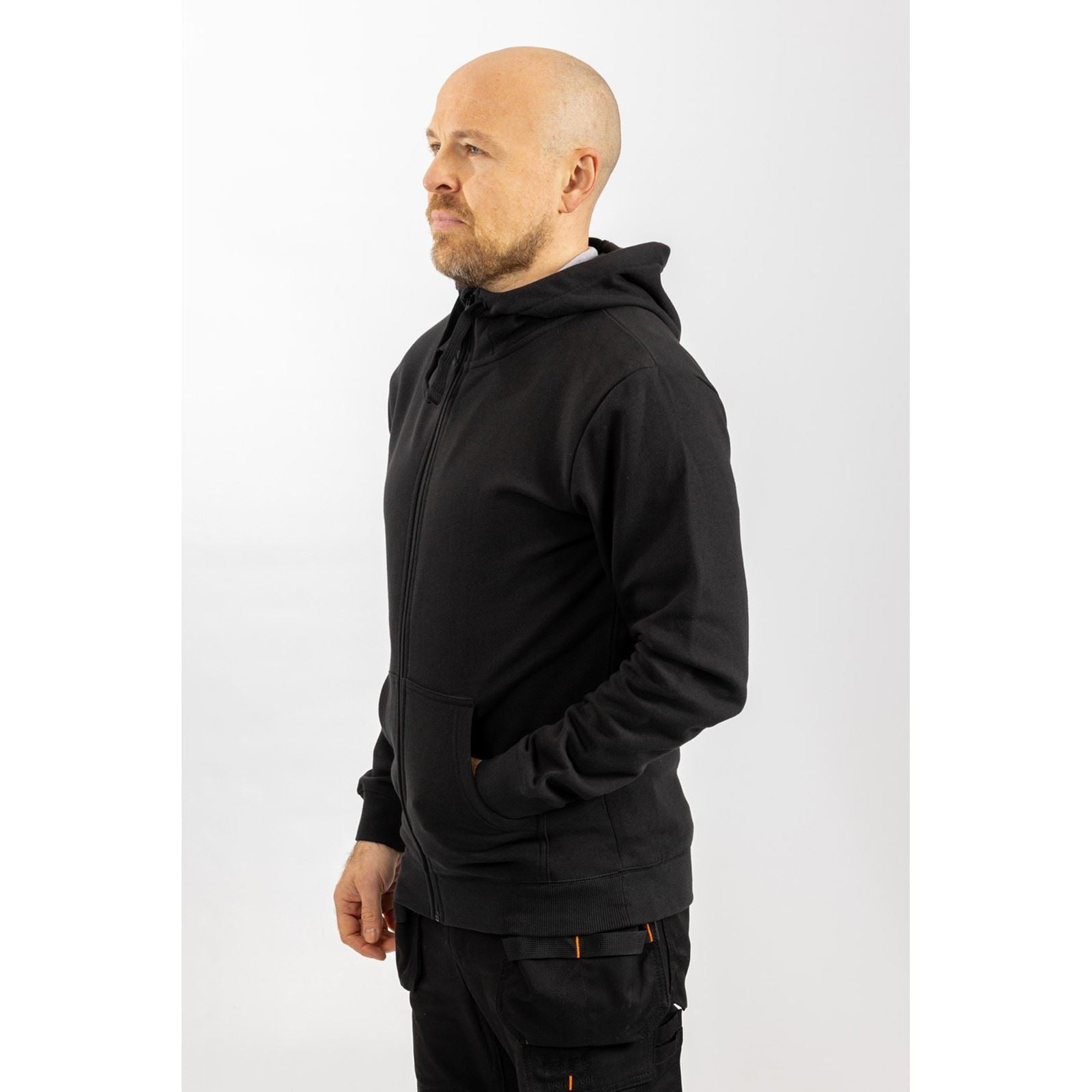 Helly Hansen Workwear Manchester Zip Sweatshirt À Capuche Noir En Coton Pour Homme