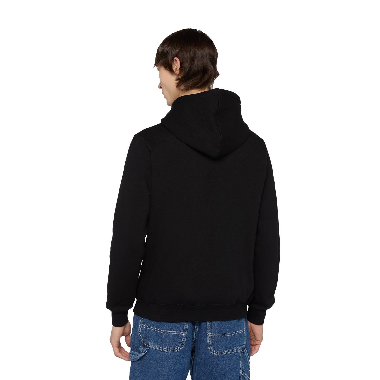 Dickies Icon Logo Sweat À Capuche Noir En Polyester Pour Adultes Unisexes