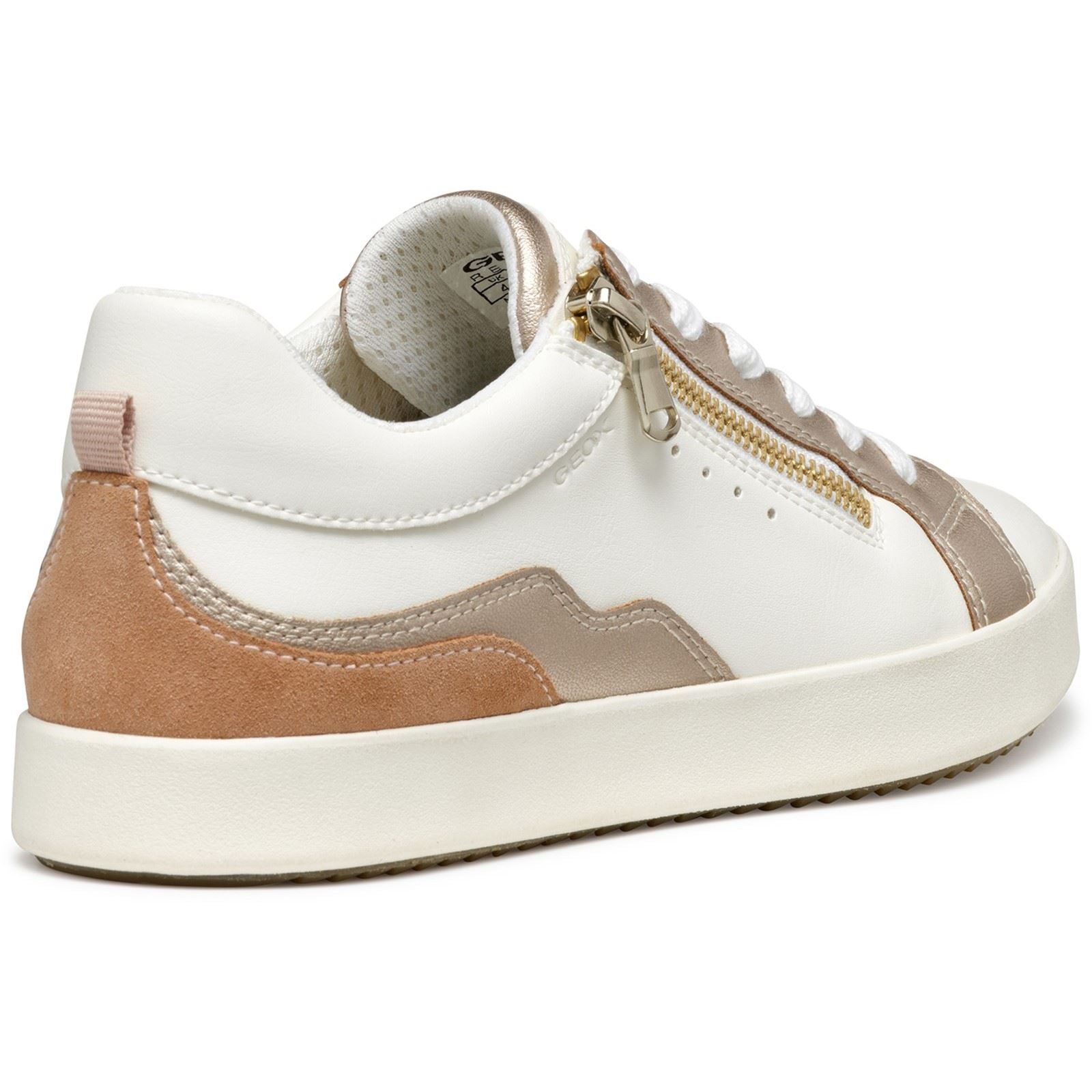 Geox D BLOMIEE Chaussures De Sport Blanches Et Nues Pour Femmes